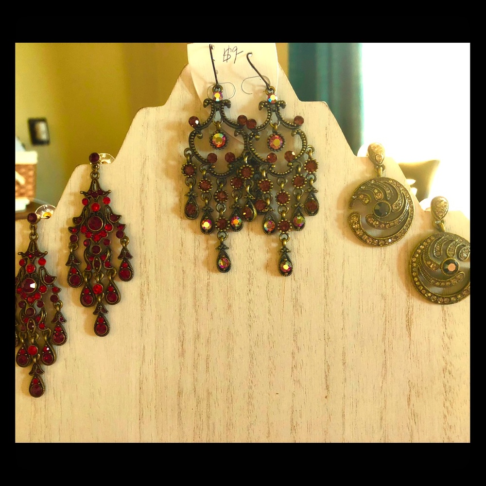 Earrings x 3